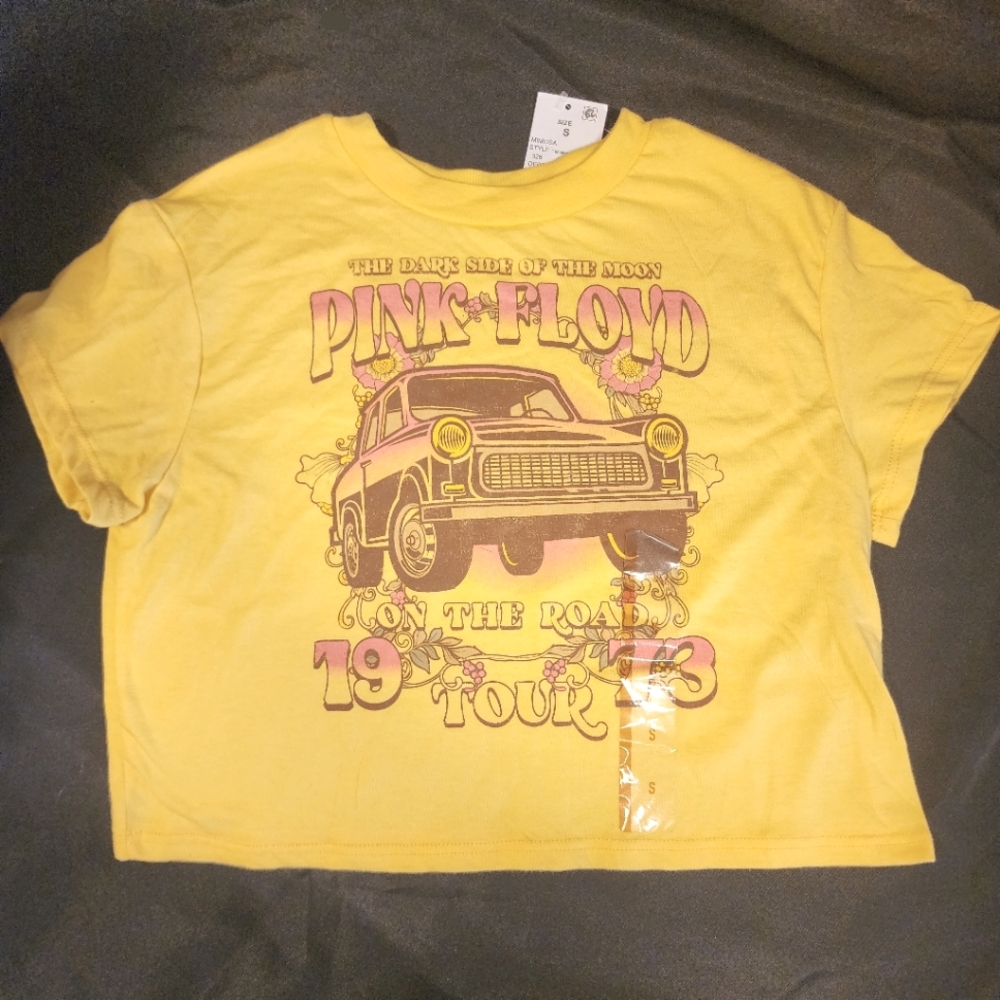 Girls Pink Floyd Yellow Graphic T-Shirt